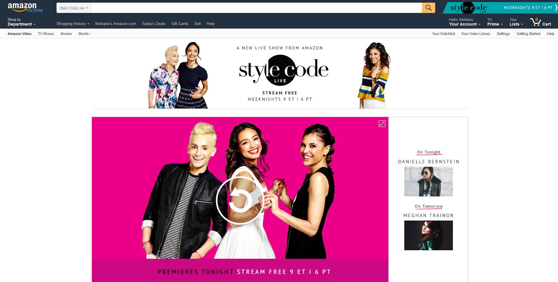 Style Code: Η Amazon λάνσαρε ζωντανή εκπομπή τηλεπωλήσεων - neoecommerce