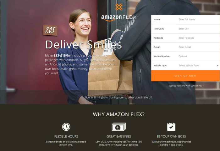 Η υπηρεσία Amazon Flex επεκτείνεται δυναμικά και στην Αγγλία